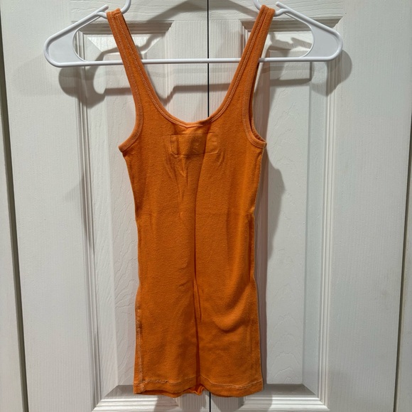 ABERCROMBIE KID’S Ribbed Stretchy Tank Top - orange, size S - Picture 3 of 3